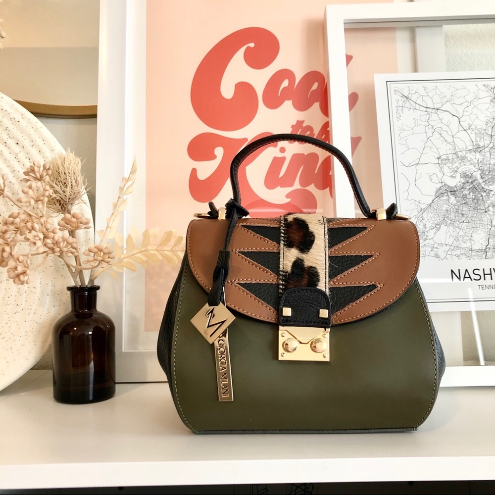 Giorgia Milani Small Leather Crossbody Bag